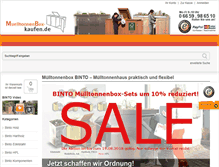 Tablet Screenshot of muelltonnenbox-kaufen.de